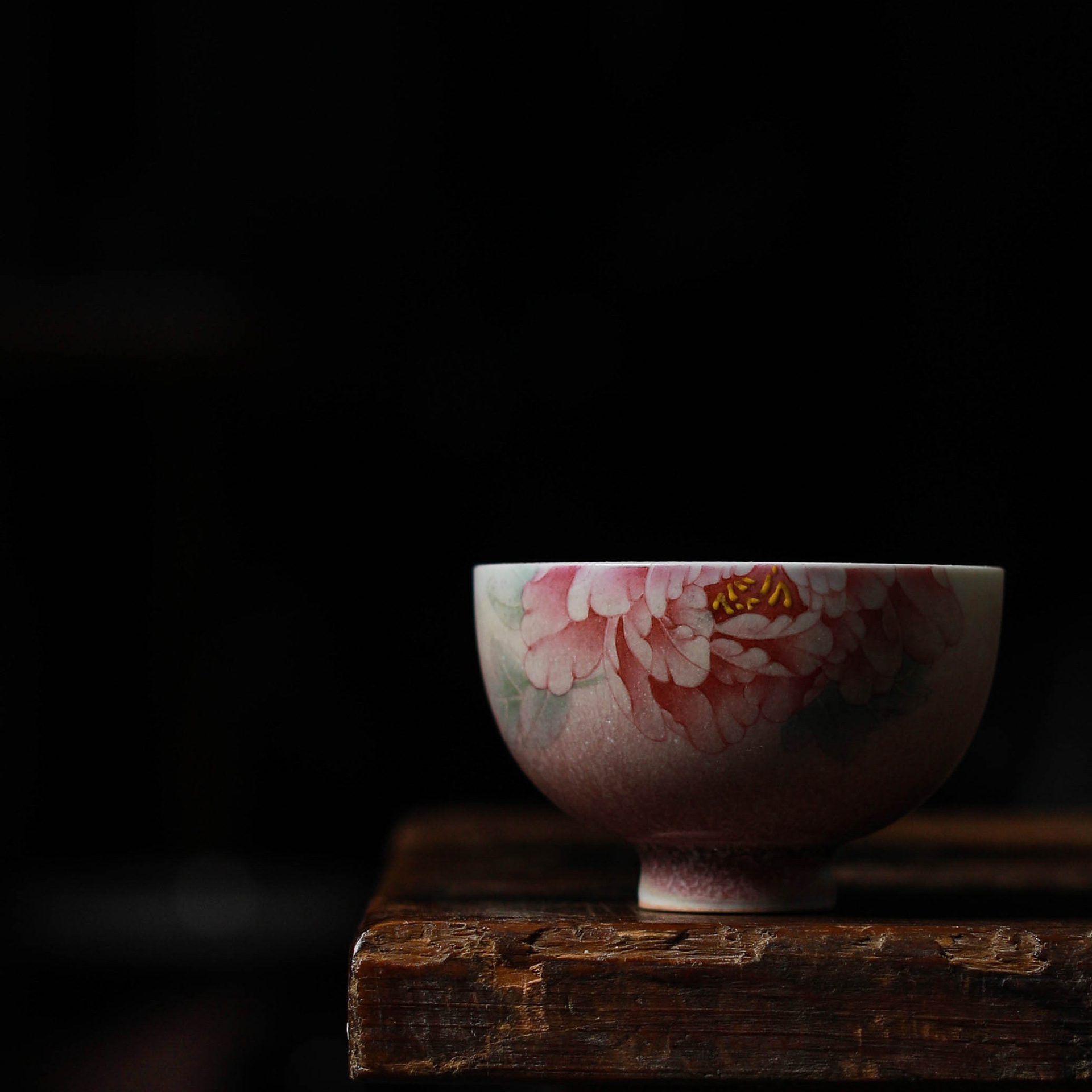 Premium Blossom Peony Porcelain Tea Cup 100ml