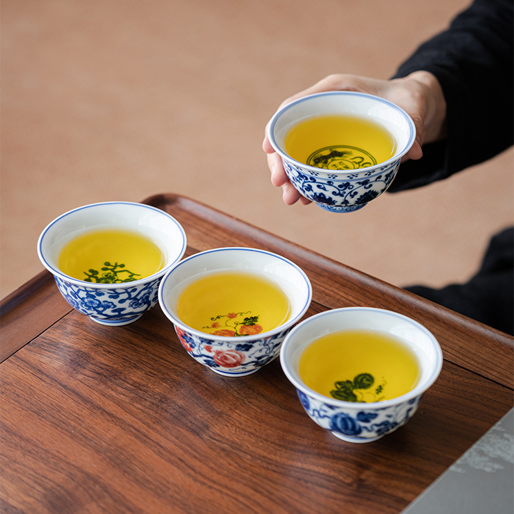 Collection of Classic Pattern Tea Cups