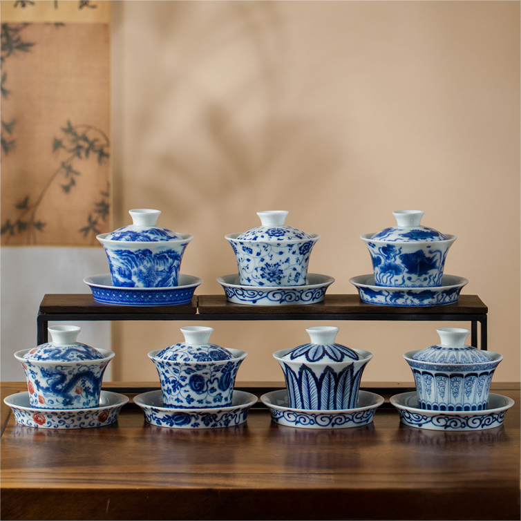Collection of Classic Pattern Gaiwan with Saucer 200ml