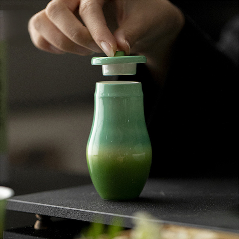 Gradient Green Mini Tea Canister 95ml
