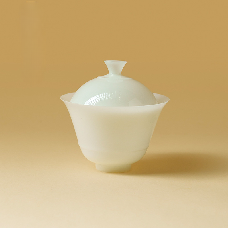 Ice Jade Porcelain Gaiwan with Saucer 100ml