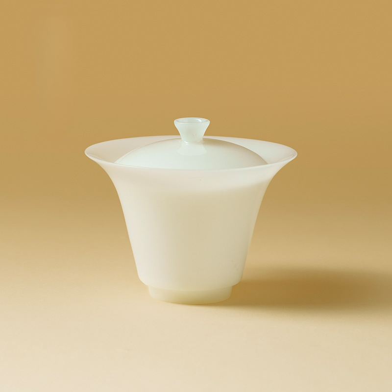 Ice Jade Porcelain Gaiwan with Saucer 100ml