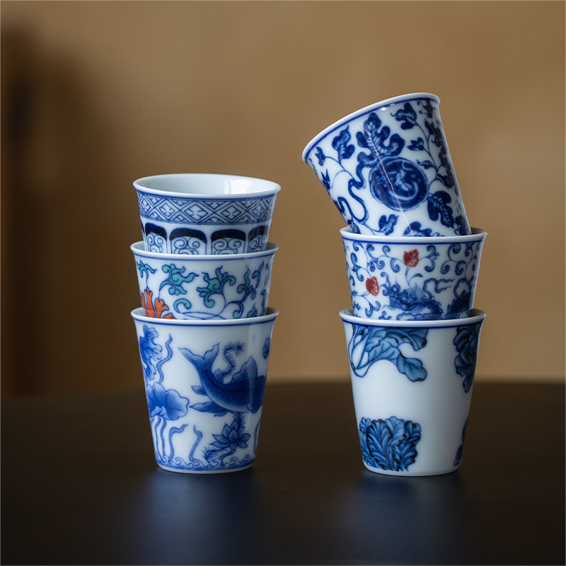 Collection of Classic Pattern Tea Cups 40ml