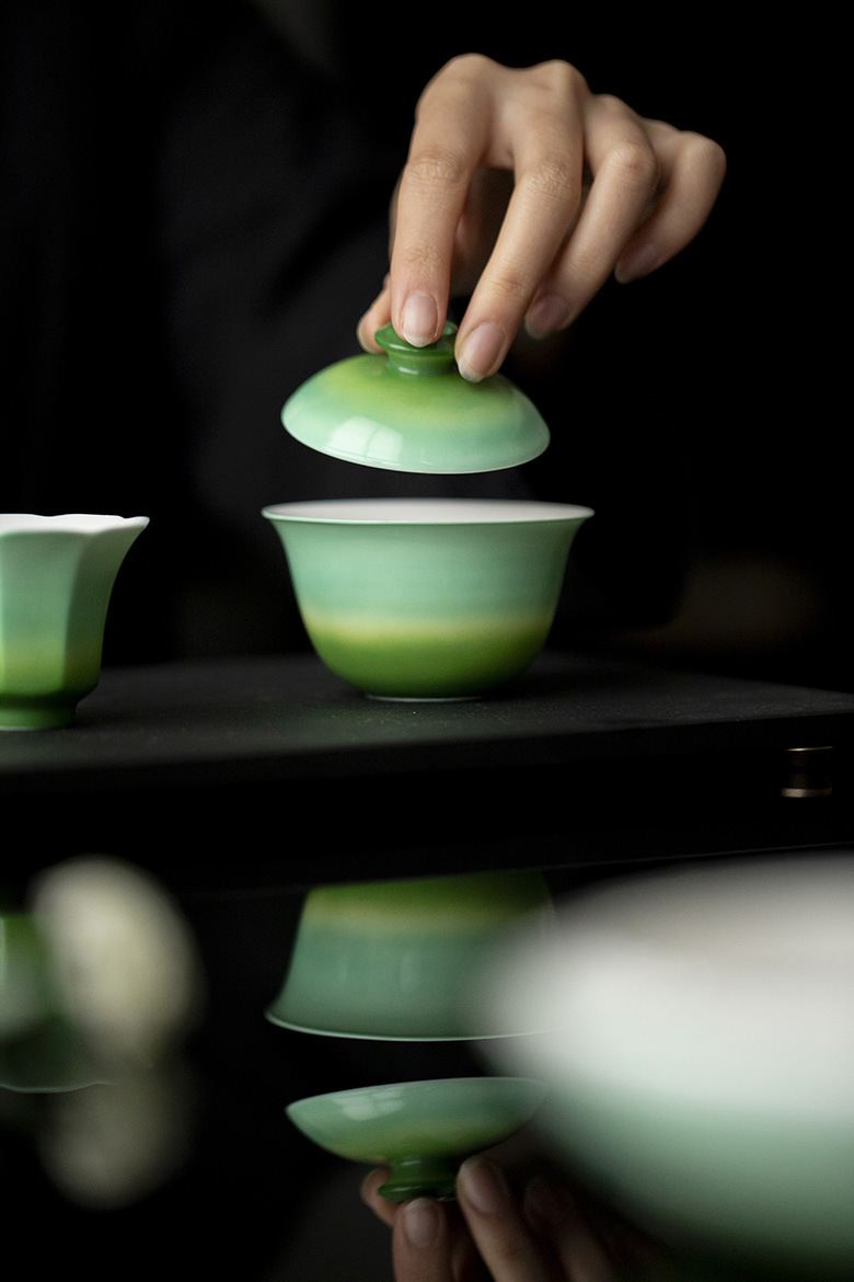 Gradient Green Gaiwan 130ml