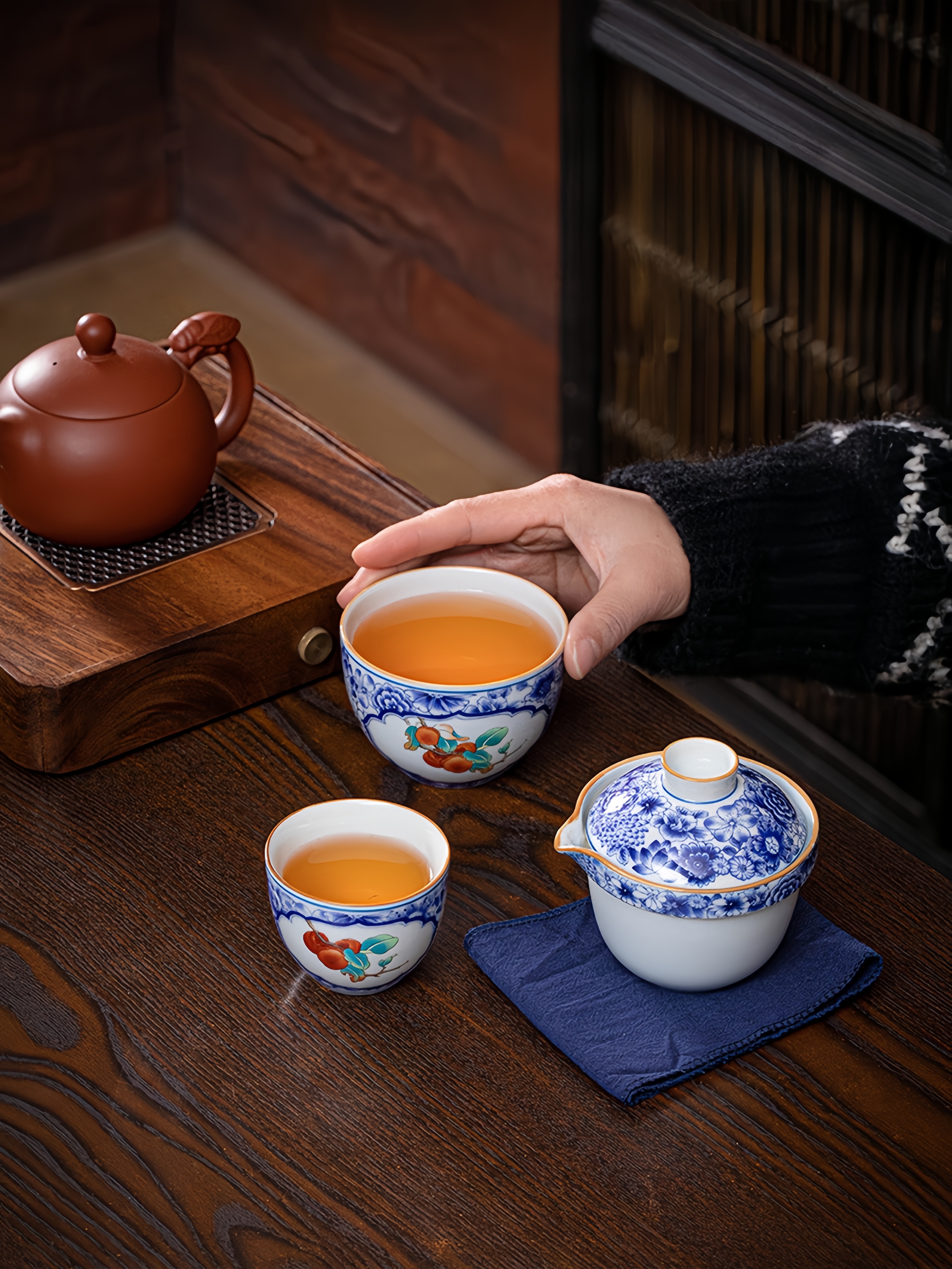 Porcelain Travel Tea Set 120ml