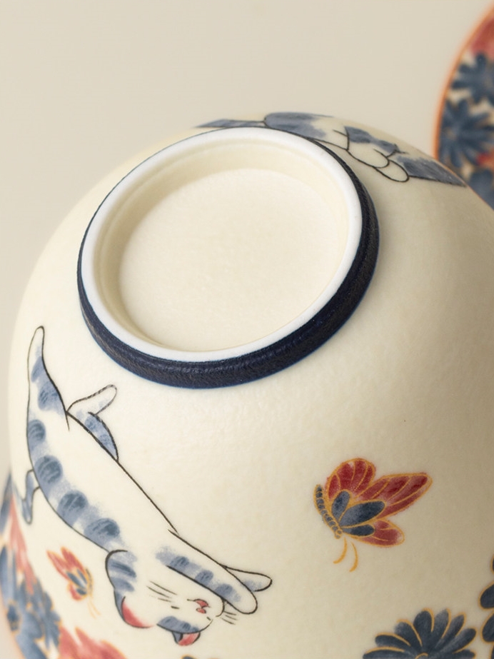 White Cat Ceramic Gaiwan 130ml