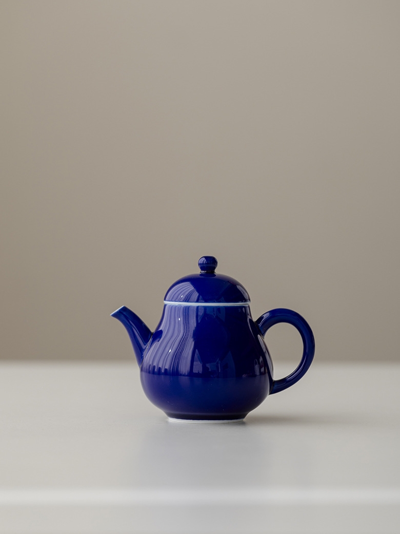 Monochrome Porcelain Teapot 135ml, 6 Colors Optional