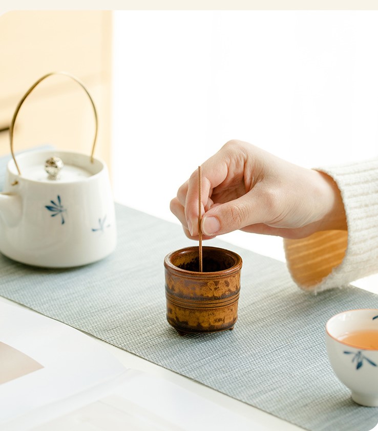 Cute Little Incense Burner, Stoneware Incense Stick Holder