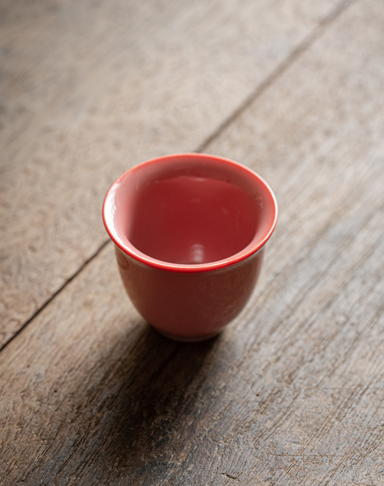 Flaming Pink Porcelain Tea Cup 50ml