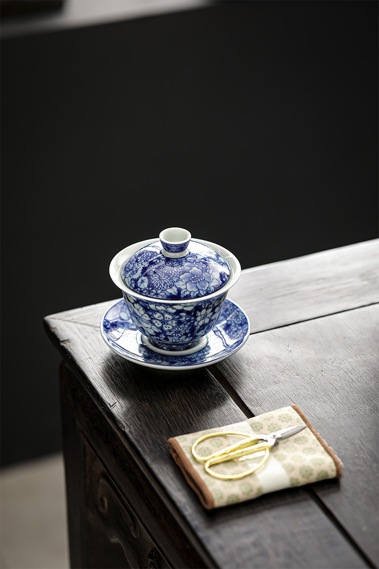 Myriad of Flowers Gaiwan with Saucer 150ml