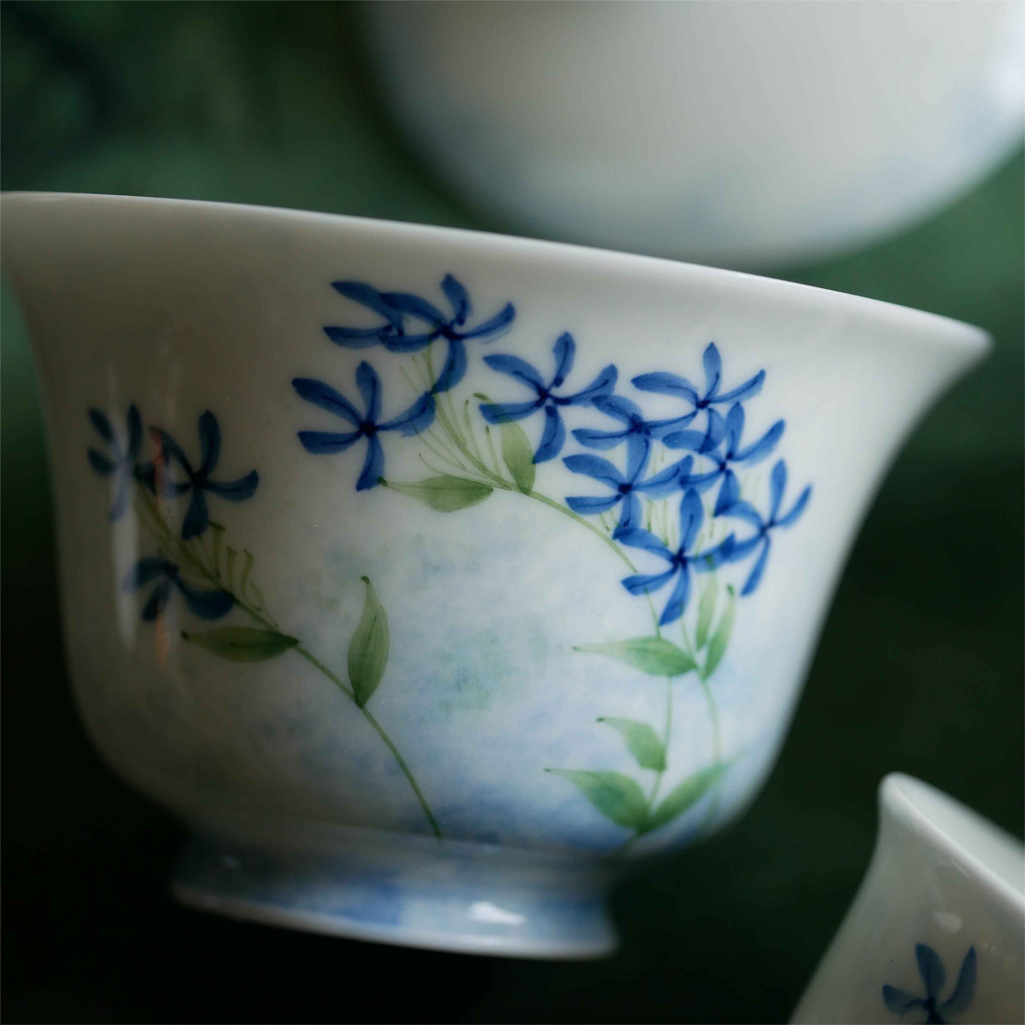 Bluebell Tea Set (Gaiwan+2 Cups)