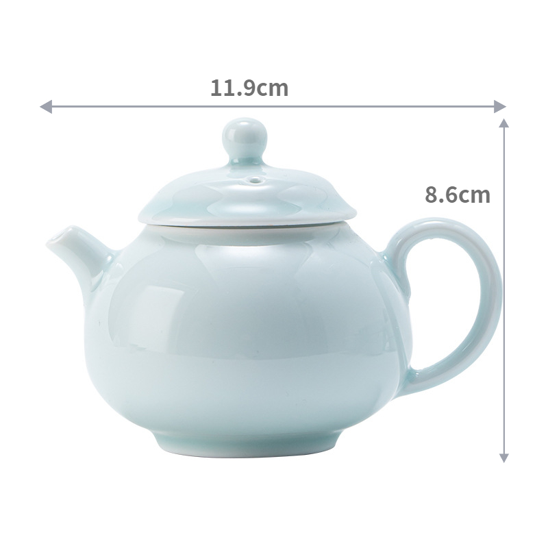 Shadow Green Porcelain Teapot 160ml