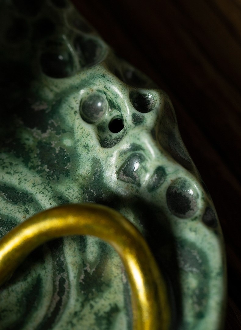 Frog At Ease Ceramic Incense Stick Holder, Funny Incense Set Ornaments