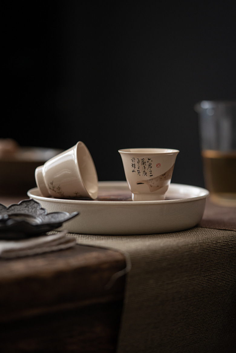 Ash Gray Kungfu Tea Cups Set (6PCS) 40ml