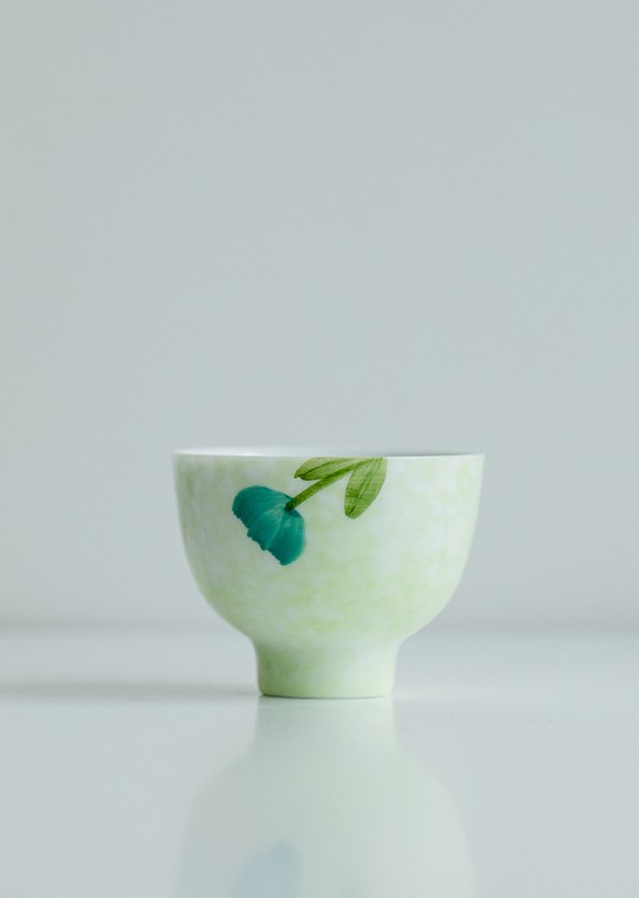 Cute Flower Misty Green Saucer