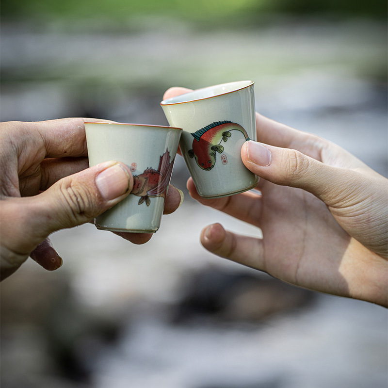 Funny Look Fish Tea Cups 50ml. 5 Style Optional