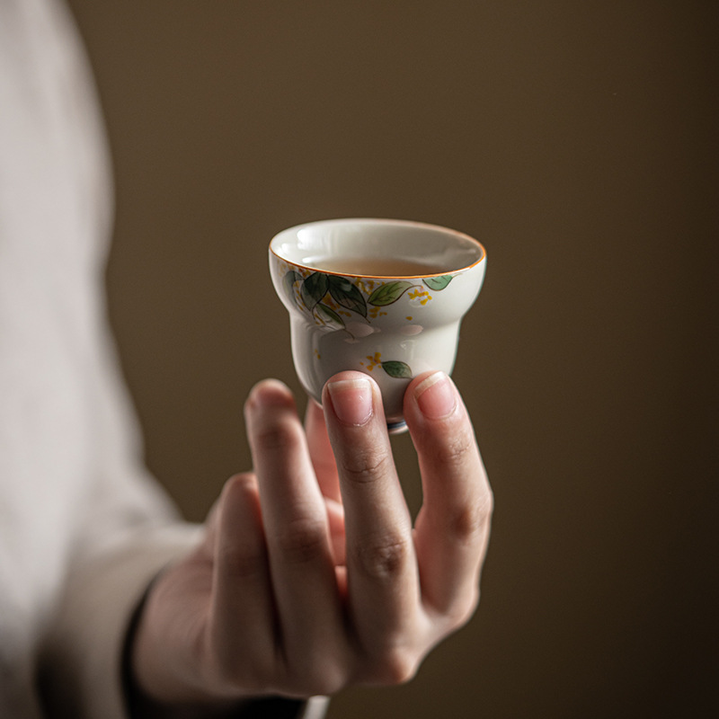 Osmanthus Tea Cup 50ml, 2 Styles Optional