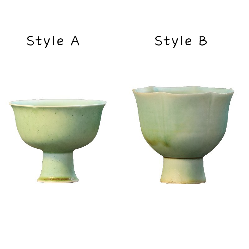 Soda Green Flambé Glaze Kungfu Tea Cup