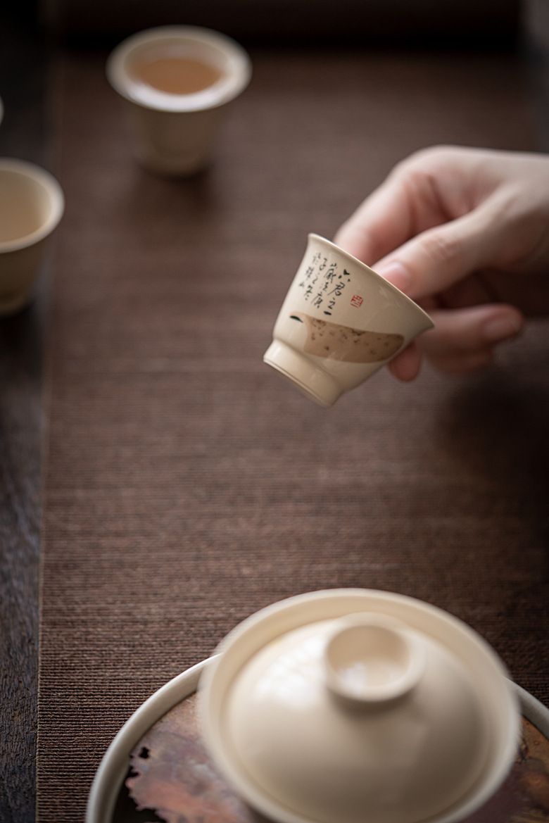 Ash Gray Kungfu Tea Cups Set (6PCS) 40ml