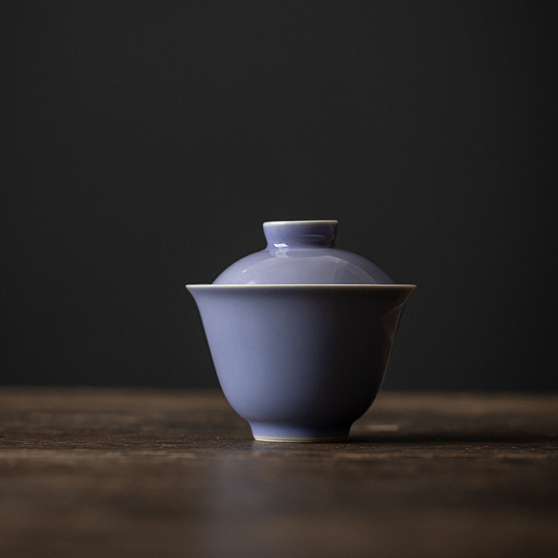 Purple Blum Porcelain Gaiwan 150ml