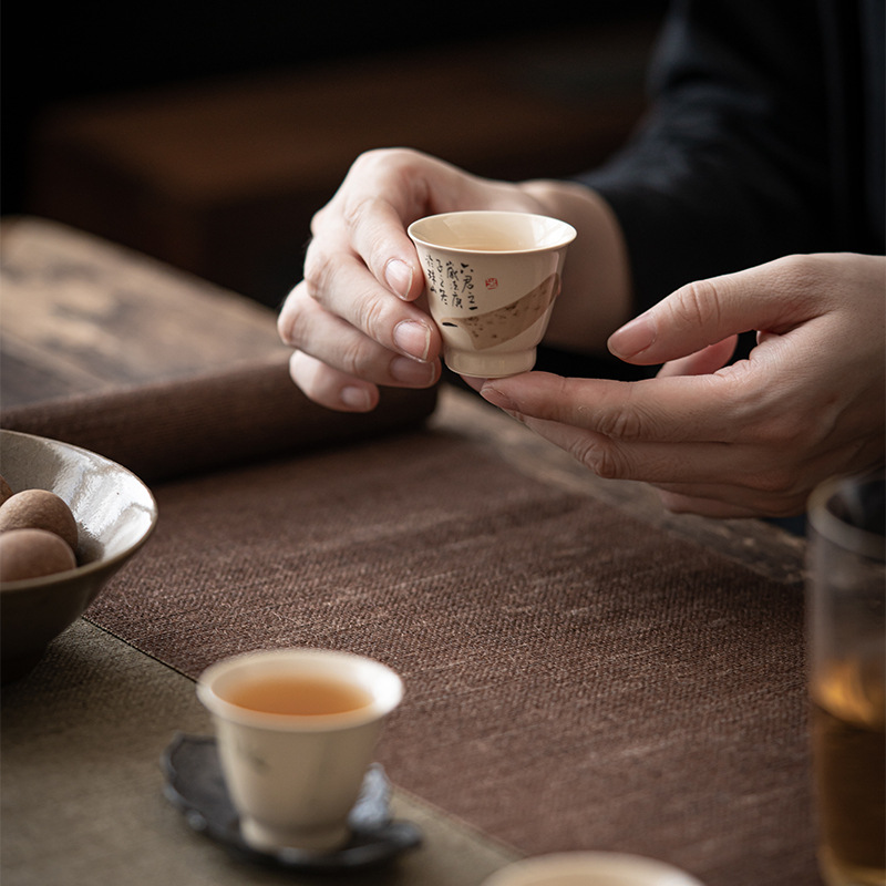 Ash Gray Kungfu Tea Cups Set (6PCS) 40ml