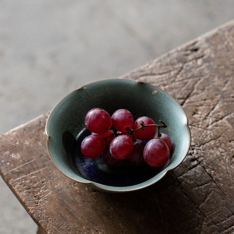 Flambé Glaze Stoneware Teapot Base/Tray