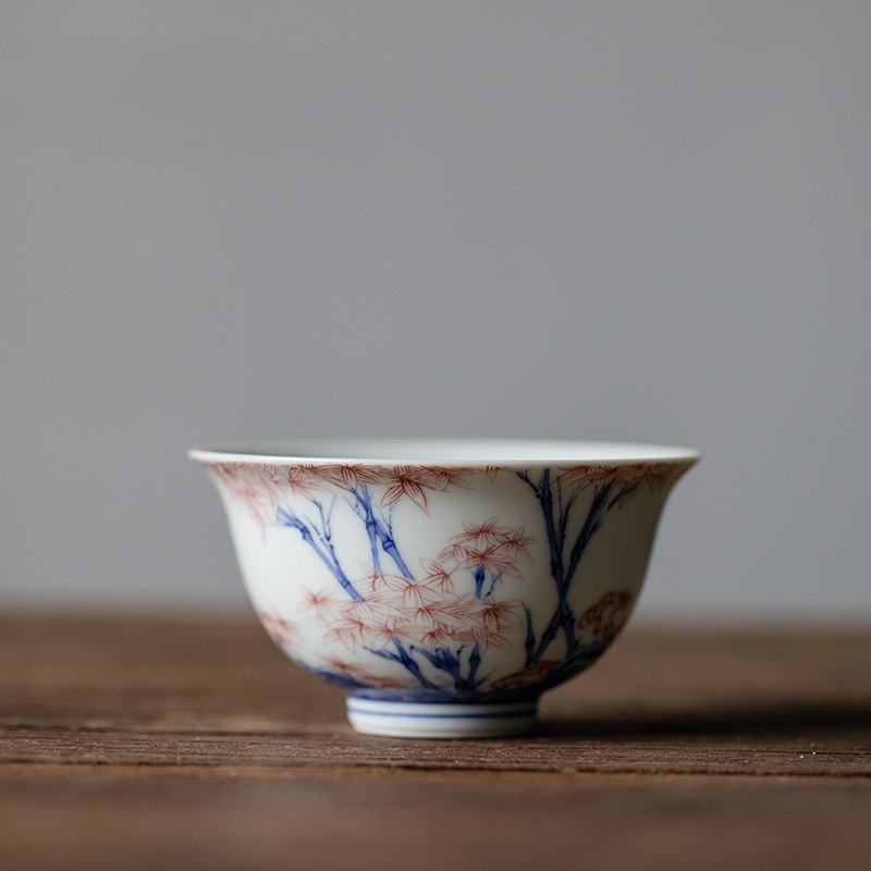 Traditional Chinese Style Tea Cup, 4 Patterns Available, Kung Fu Tea Cups Set 120ml