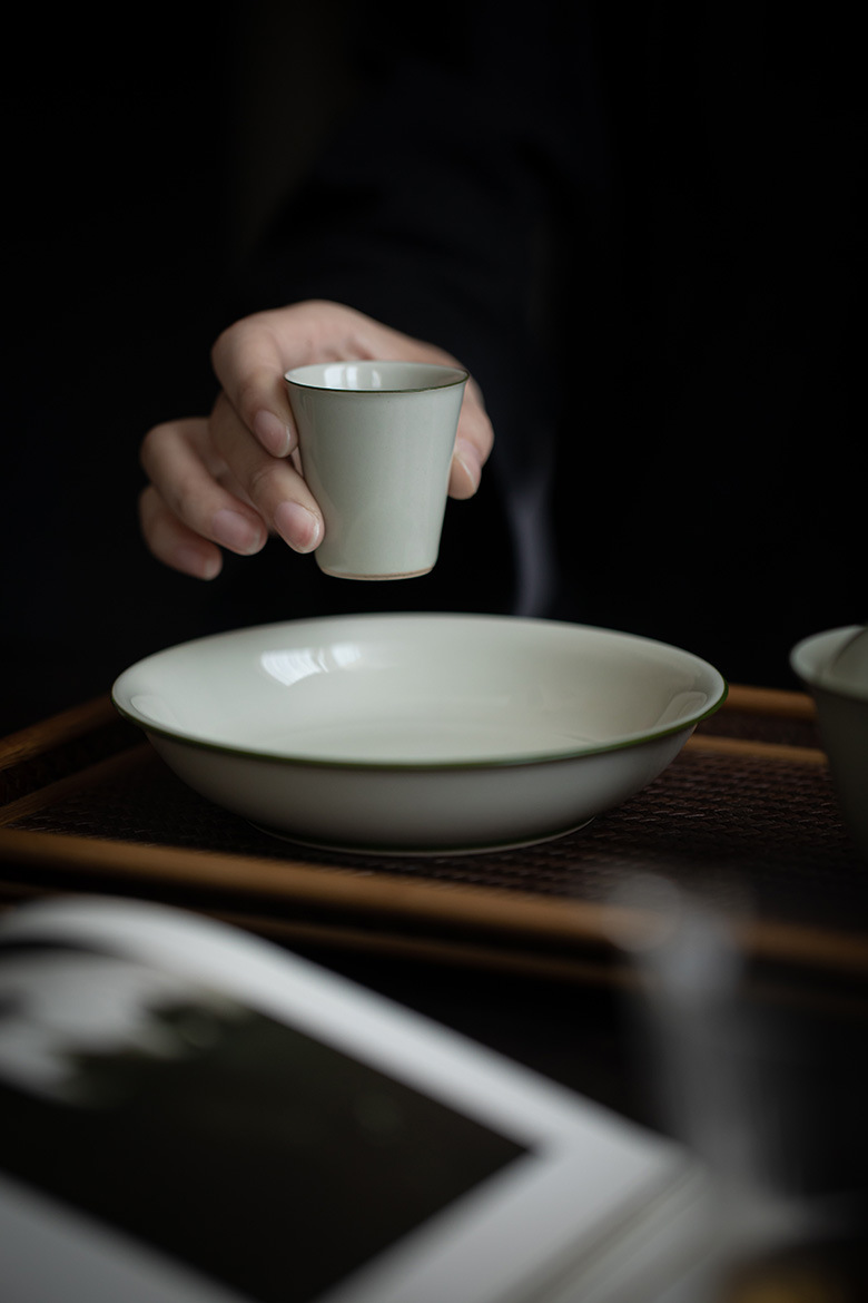 Ash Gray Tea Cups Set*4pcs 40ml