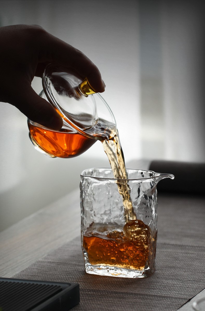 Japanese Style Glass Tea Pitcher, Kungfu Tea Fair Cup 180ml