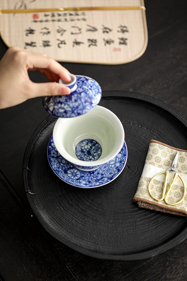 Myriad of Flowers Gaiwan with Saucer 150ml