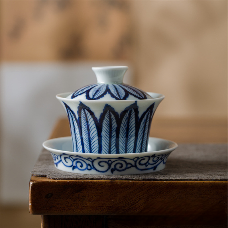 Collection of Classic Pattern Gaiwan with Saucer 200ml