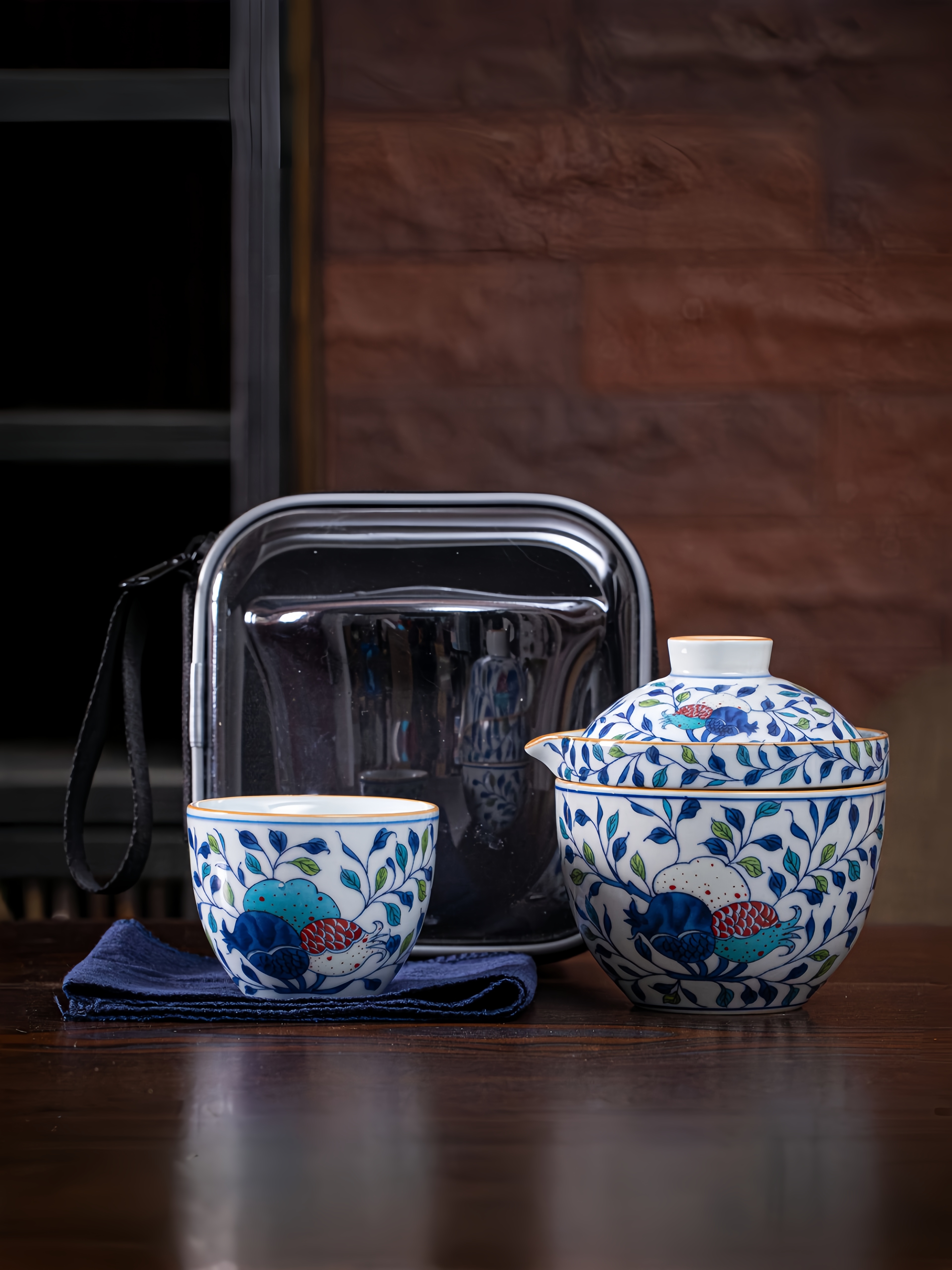 Porcelain Travel Tea Set 120ml