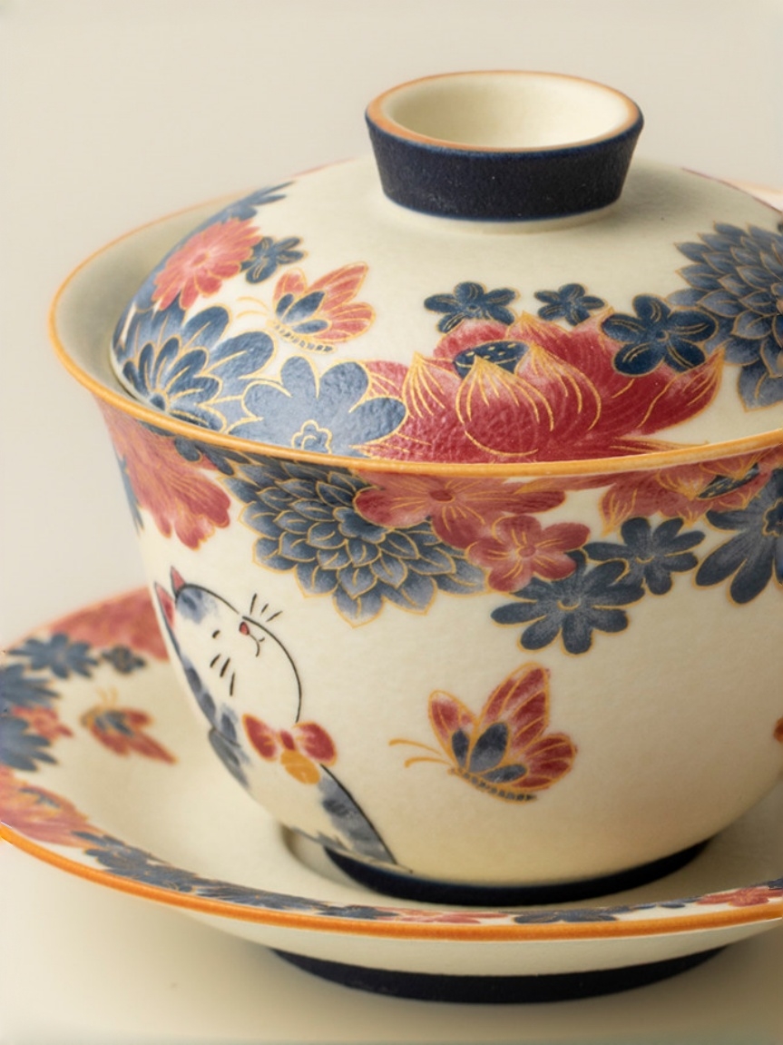 White Cat Ceramic Gaiwan 130ml