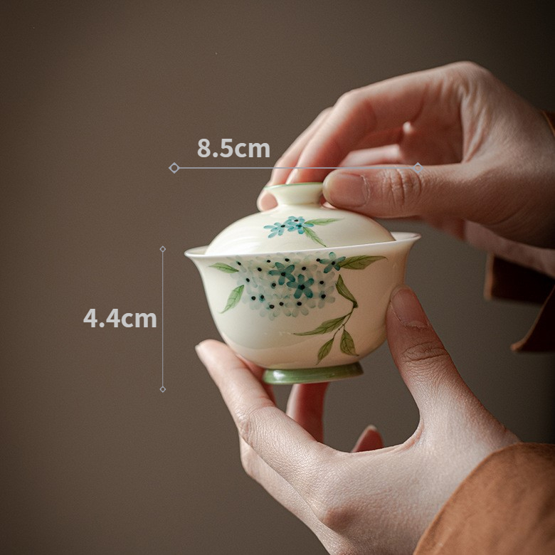 Set of Hortensia Gaiwan and Cups