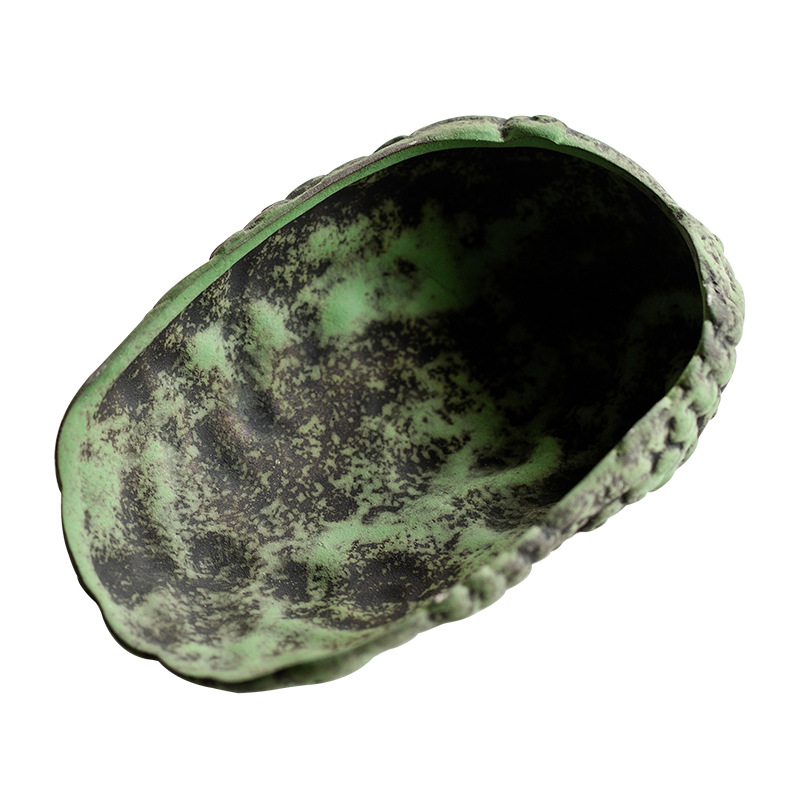 Green Bas-Relief Clouds Tea Scoop