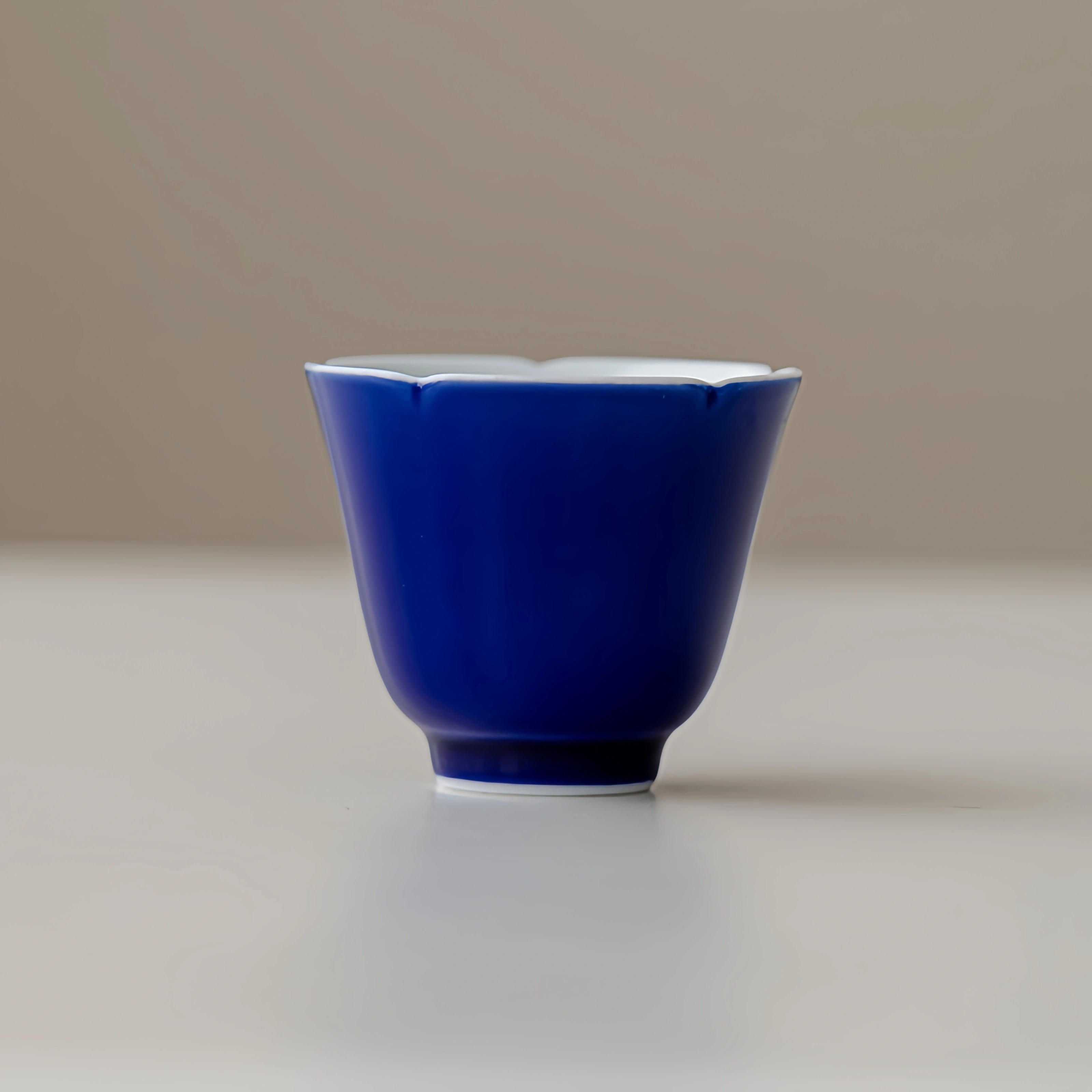 Monochrome Floral Porcelain Tea Cup 50ml, 6 Colors Optional