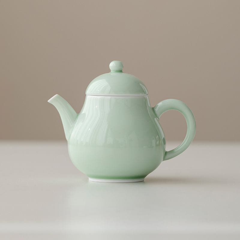 Monochrome Porcelain Teapot 135ml, 6 Colors Optional