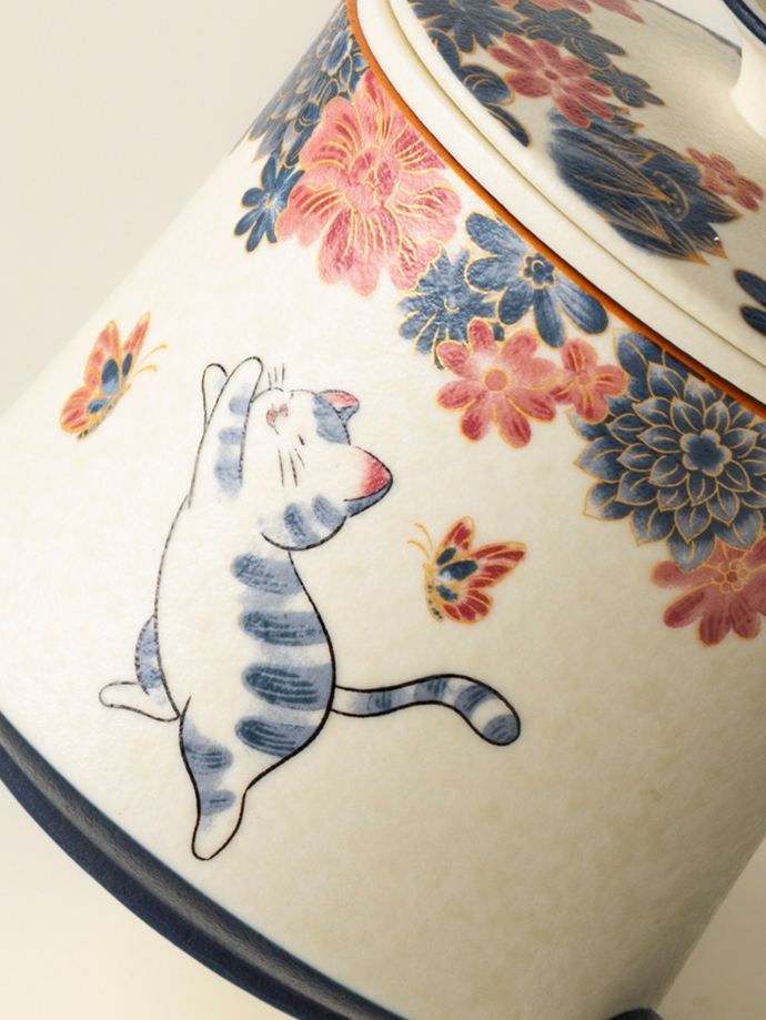 [Copy]White Cat Ceramic Mug with Strainer 320ml