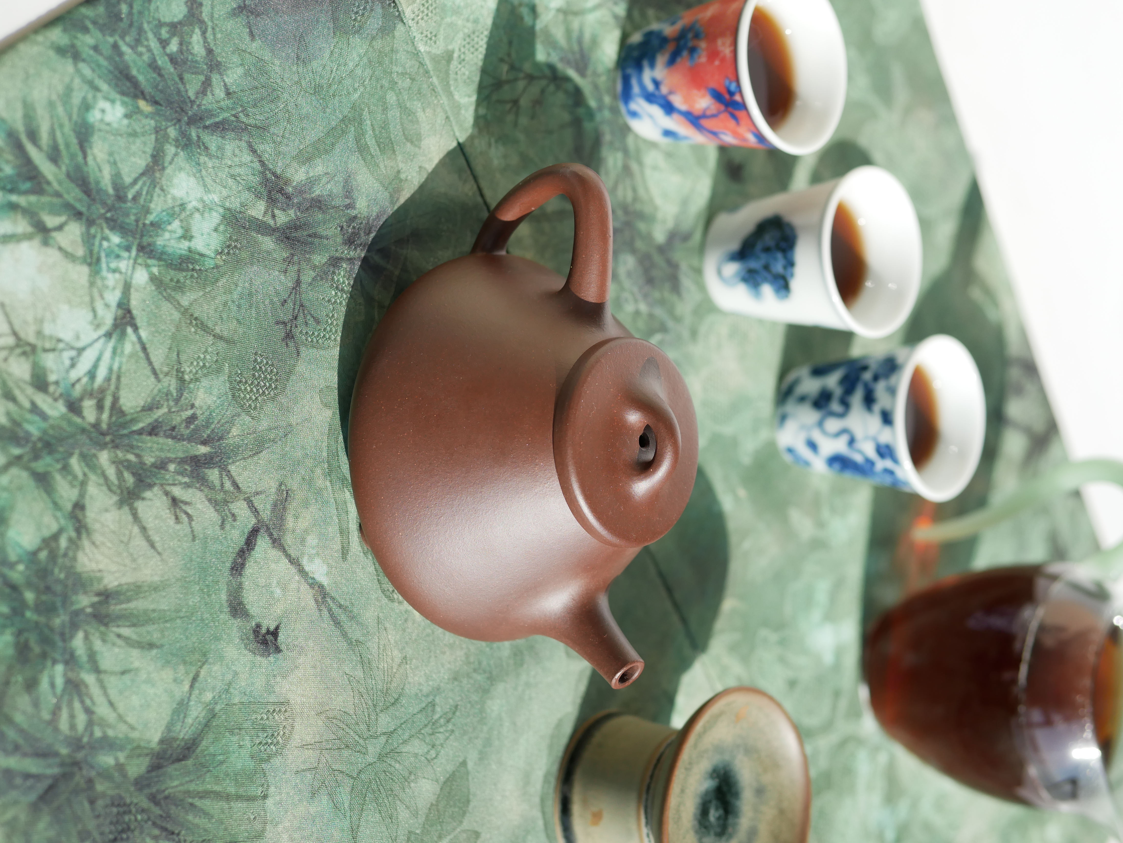 the "Stone Laddle", Yixing Purple Clay (Zisha) Teapot, Handmade Kung Fu Teapot 200ml