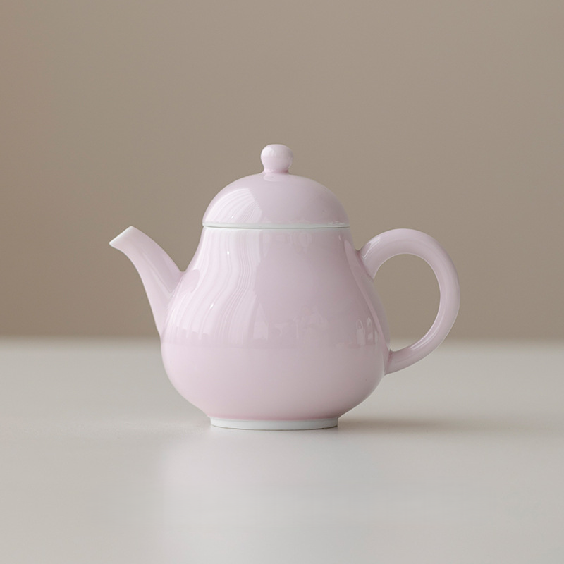 Monochrome Porcelain Teapot 135ml, 6 Colors Optional