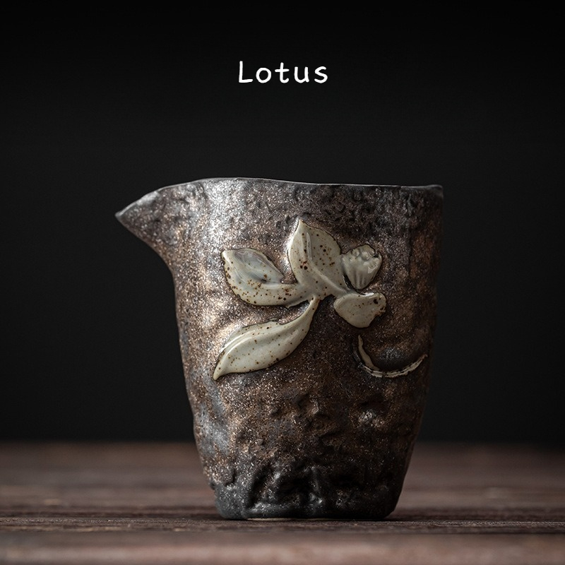 Lotus Stoneware Tea Pitcher 230ml, 3 Styles Optional