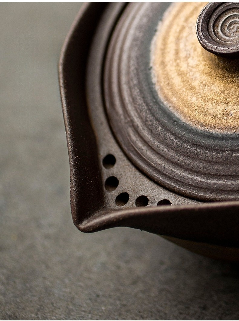 Rust-Glazed Travel Tea Set 220ml