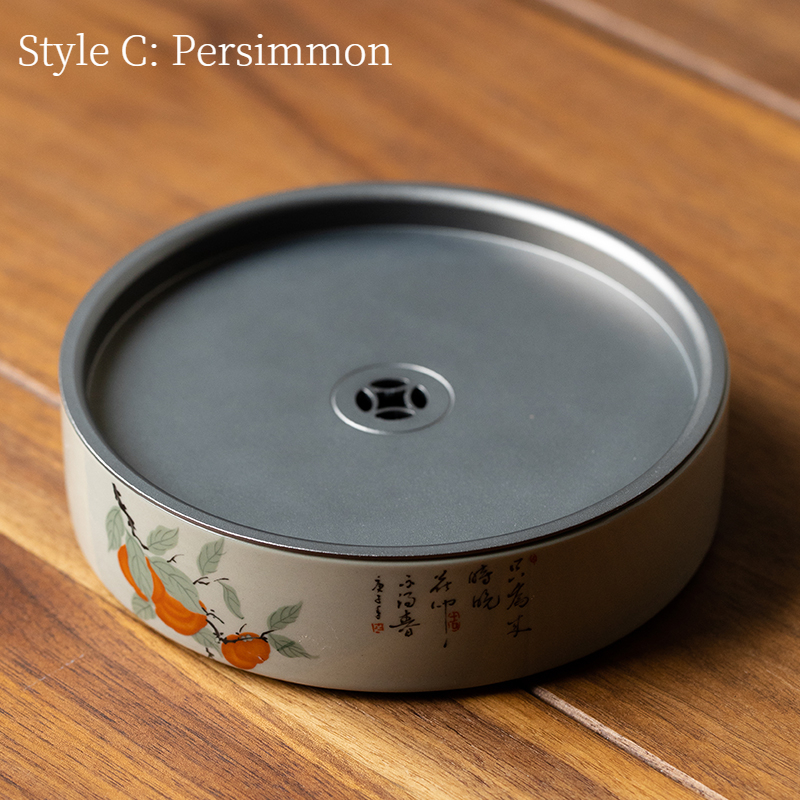 Ceramic Tea Trays, Kung Fu Tea Pot Holder Accessories, 6 Patterns Available