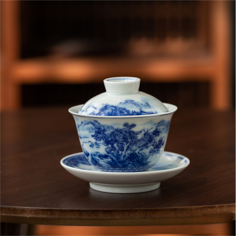Collection of Classic Pattern Gaiwan with Saucer 160ml