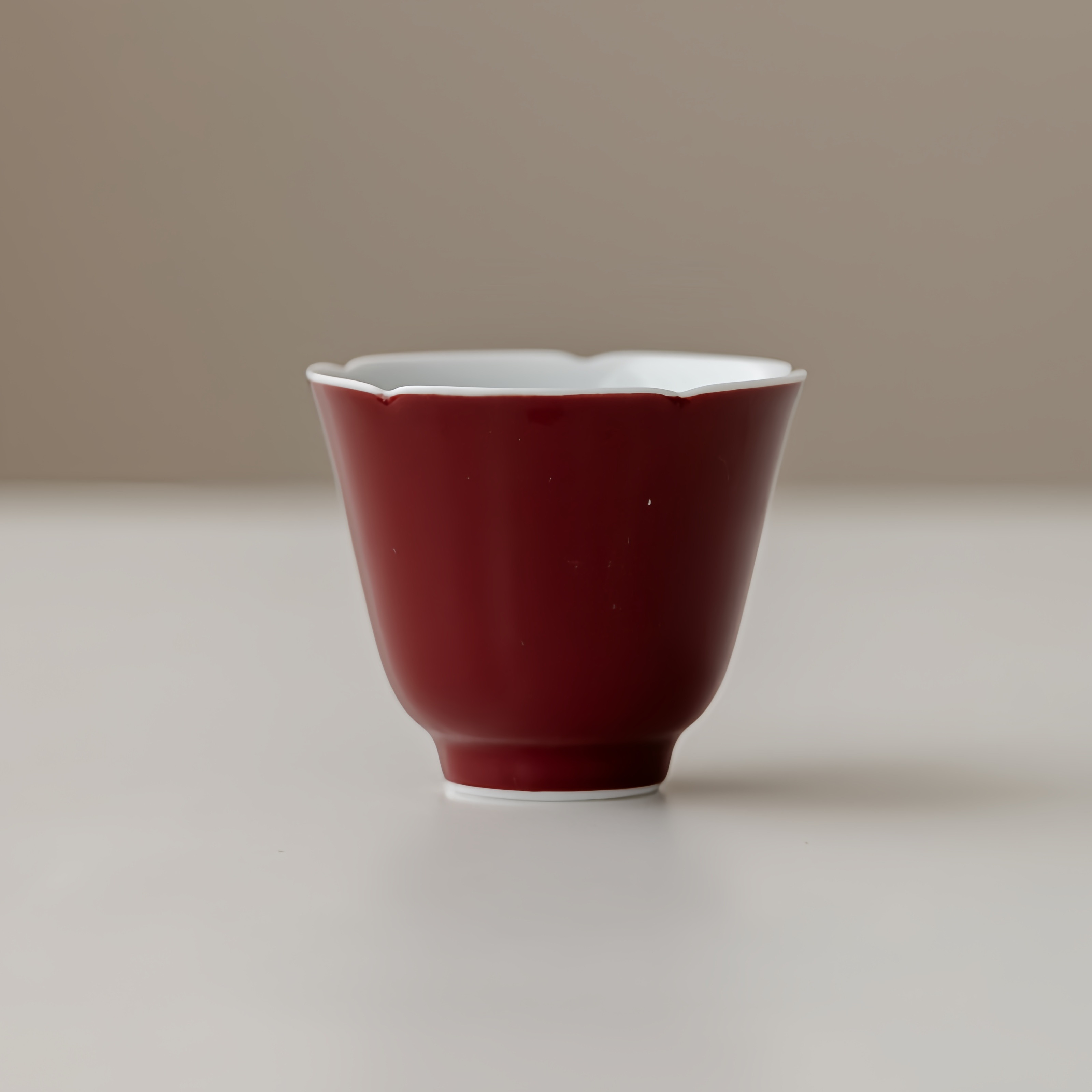 Monochrome Floral Porcelain Tea Cup 50ml, 6 Colors Optional