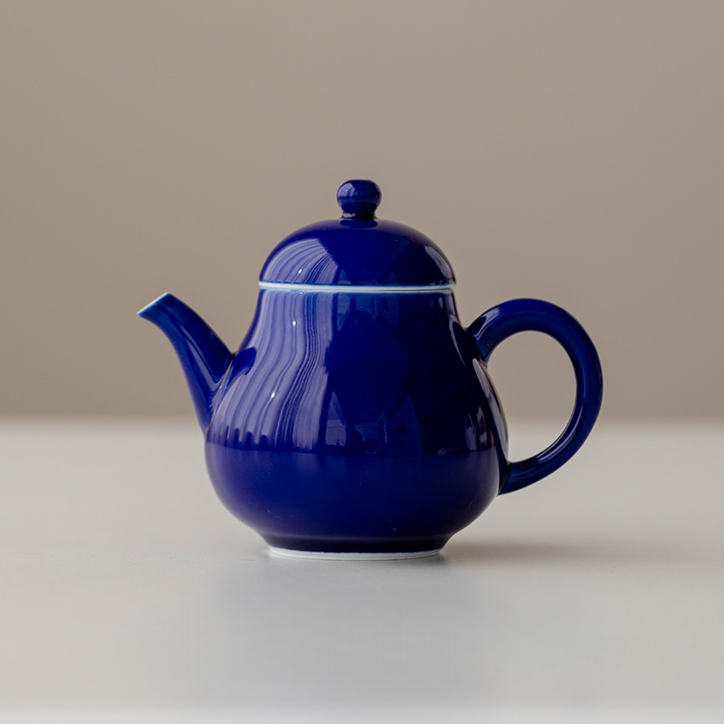 Monochrome Porcelain Teapot 135ml, 6 Colors Optional