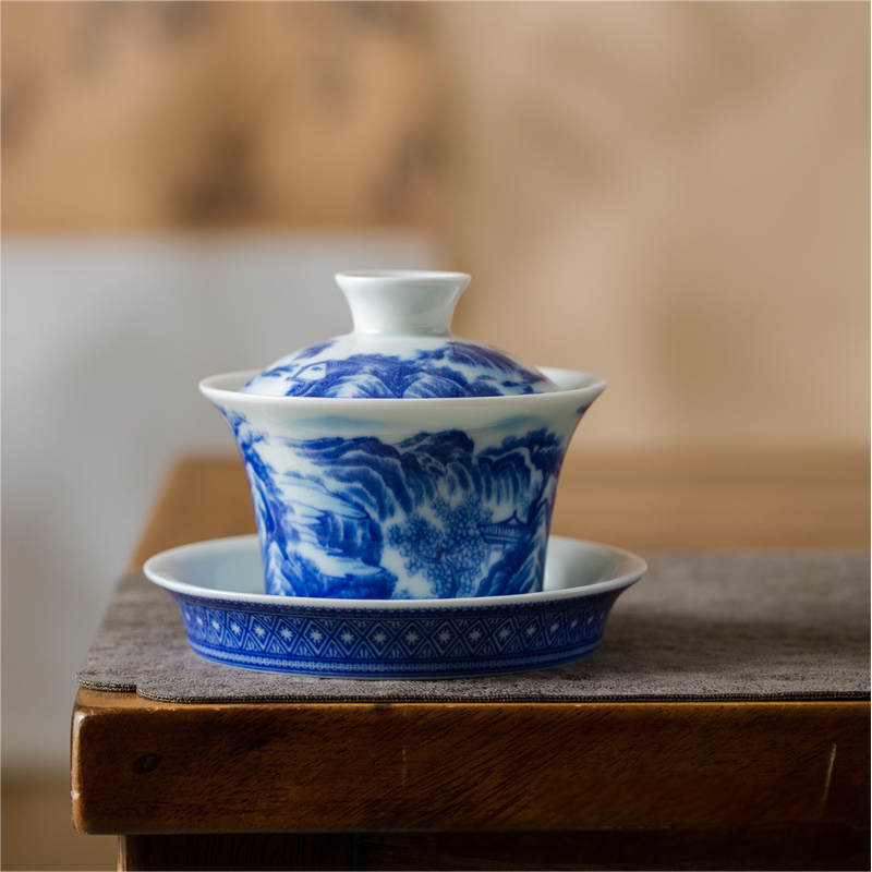 Collection of Classic Pattern Gaiwan with Saucer 200ml