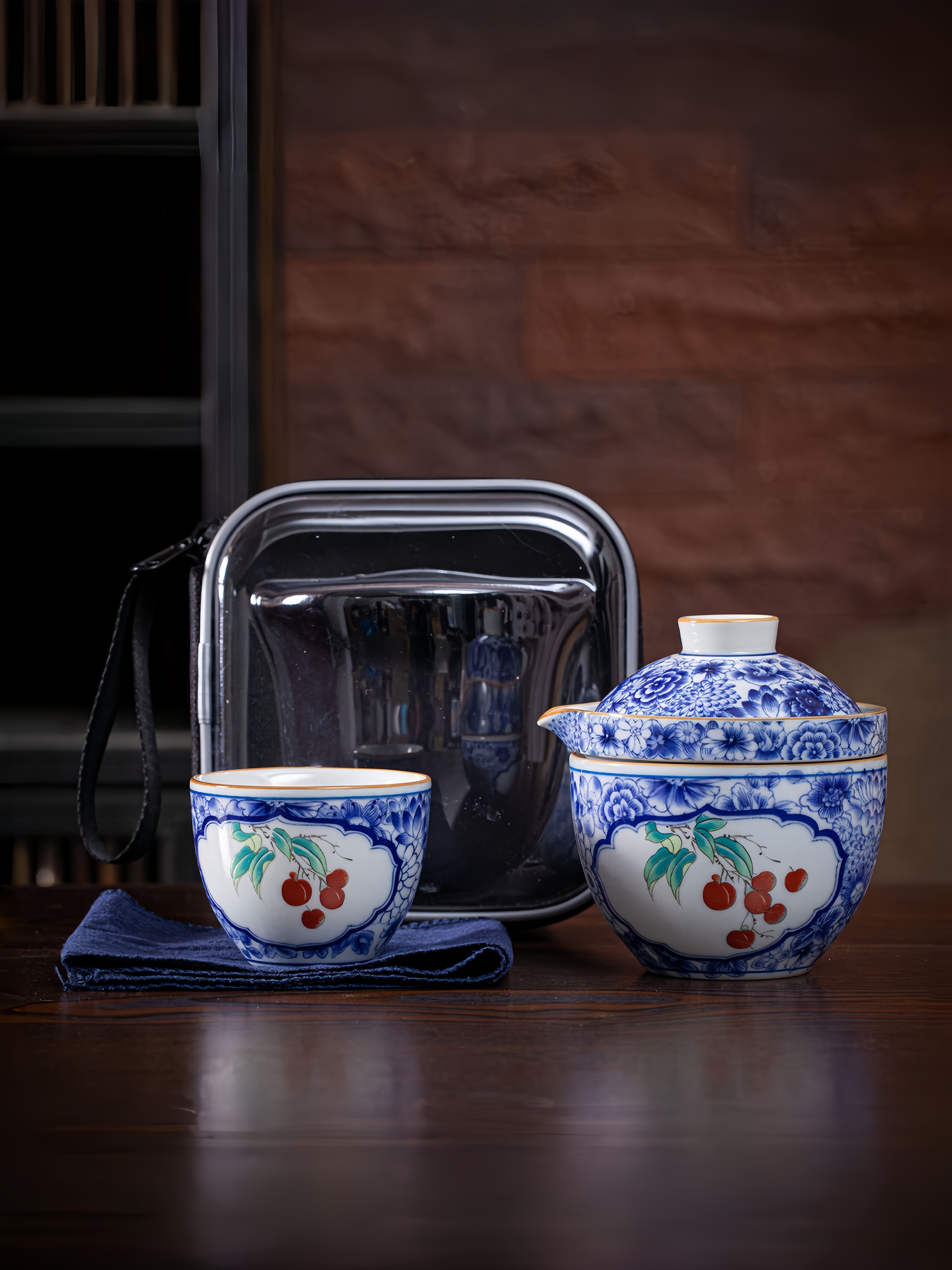 Porcelain Travel Tea Set 120ml