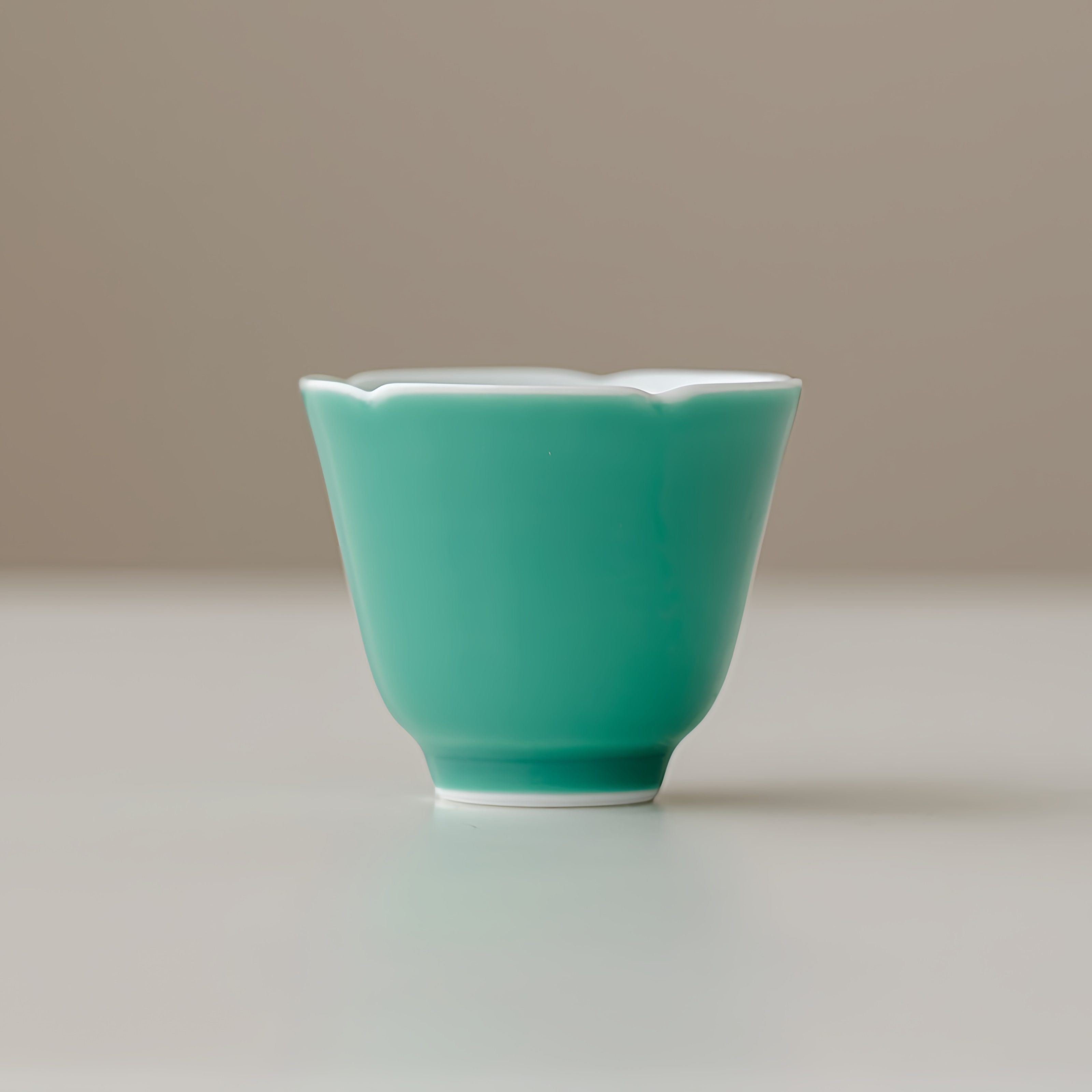 Monochrome Floral Porcelain Tea Cup 50ml, 6 Colors Optional