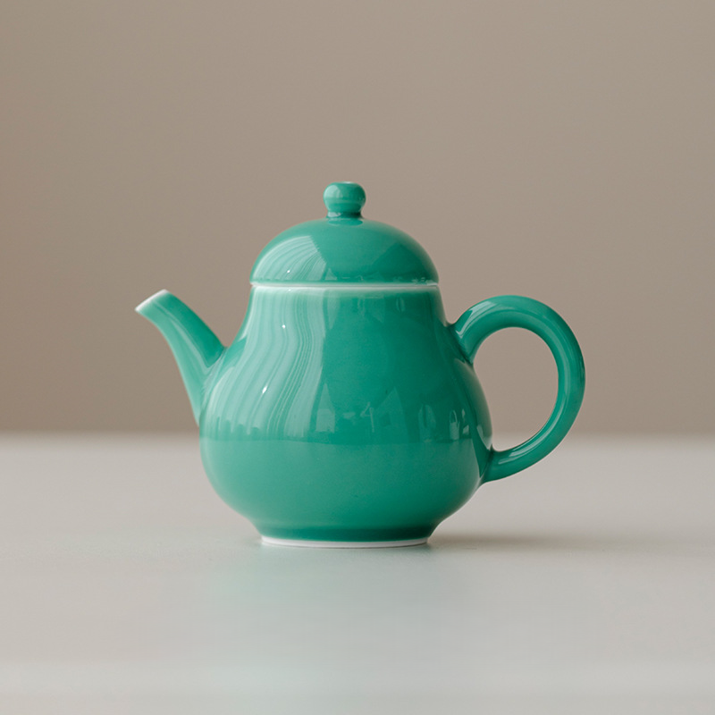 Monochrome Porcelain Teapot 135ml, 6 Colors Optional
